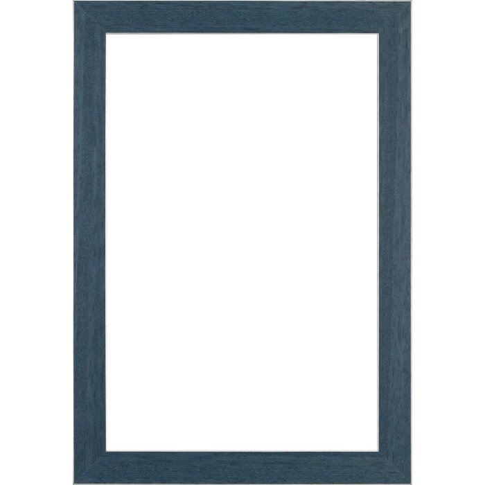 Walther Houten Lijst Bilbao met zilveren rand 27x48 cm blauw Anti-reflecterend glas