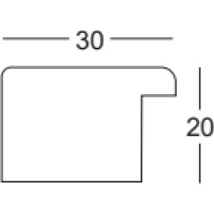 Walther Houten Lijst Cordoba Eik Structuur grijs 70x100 cm Anti-reflecterend glas