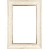 Walther Houten Lijst Vigo 25x70 cm wit  met zilveren rand Anti-reflecterend glas