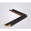 Walther Houten Lijst Vigo 13x18 cm zwart  met zilveren rand Anti-reflecterend glas