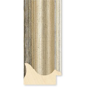 Walther Houten Lijst Vigo 14,8x21 cm zilver  met zilveren rand Anti-reflecterend glas