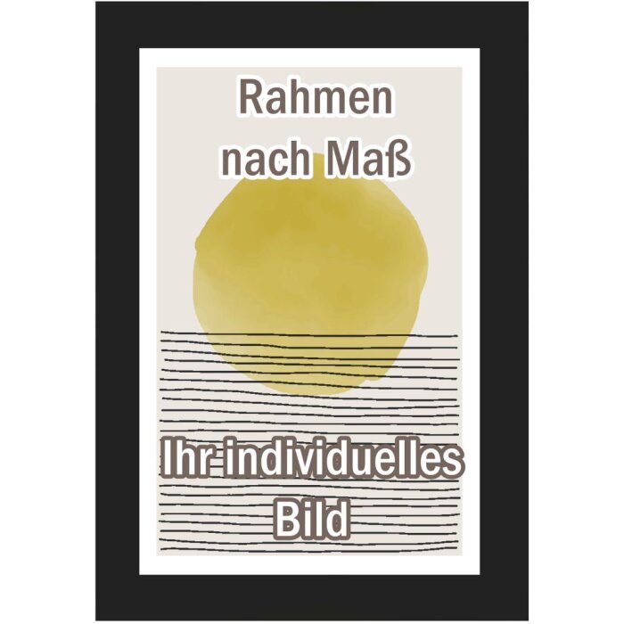 Walther houten lijst Sabadell 13x13 cm zwart Anti-reflecterend glas