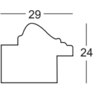 Walther Houten Lijst Pamplona zilver 50x50 cm Anti-reflecterend glas