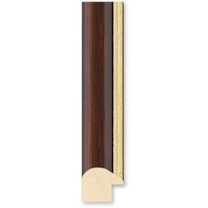 Walther Houten Kader Murcia bruin Helder glas  50x60 cm