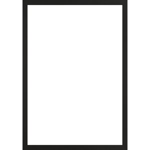 Walther Houten Lijst Sevilla zwart 50x100 cm Helder glas