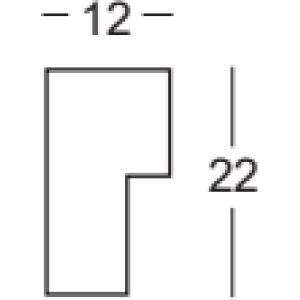 Walther Houten Lijst Sevilla grijs 50x100 cm Helder glas