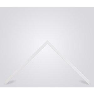 Walther Houten Lijst Valencia Helder glas wit  30,5x91,5 cm