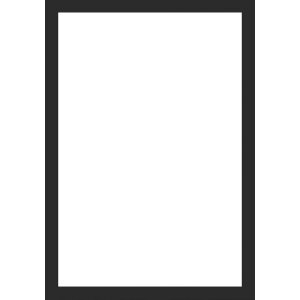 Walther Houten Kader Alicante zwart  Helder glas 40x50 cm