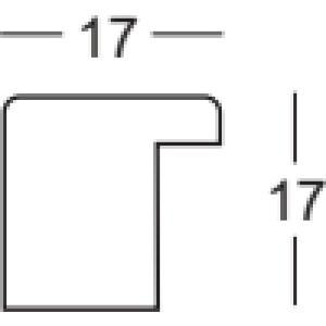 Walther houten lijst Barcelona 40x60 cm rood Helder glas