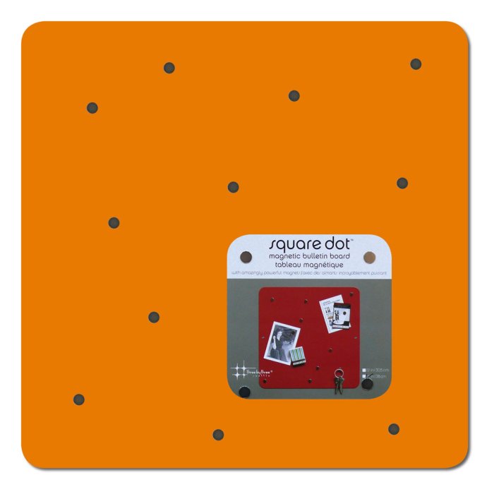 vierkant magneetbord vierkant stipje in oranje