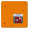 vierkant magneetbord vierkant stipje in oranje