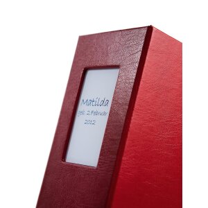 HNFD 1000 fotoalbum LONA bordeaux 34,5x33 cm 168 zwarte paginas