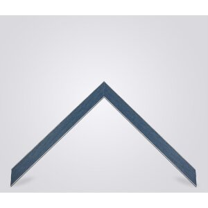 Walther Houten Lijst Bilbao met zilveren rand 25x30 cm blauw Helder glas