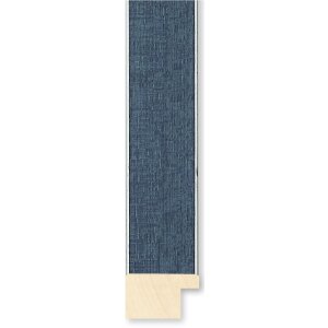 Walther Houten Lijst Bilbao met zilveren rand 50x70 cm blauw Helder glas
