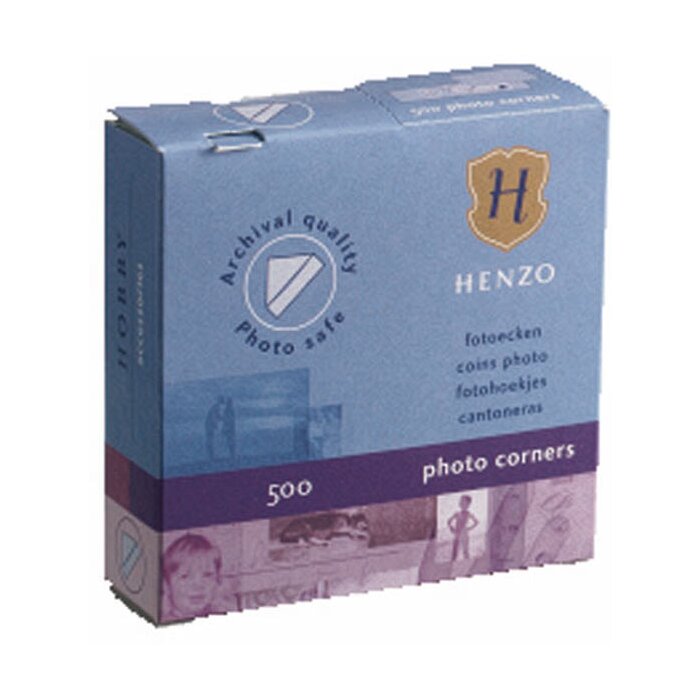 Henzo fotohoekjes 500 stuks transparant
