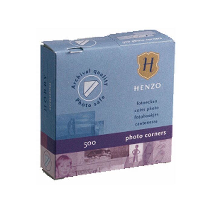 Henzo fotohoekjes 500 stuks wit