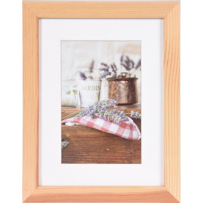 naturelkleurige houten lijst jardin 15x20 cm