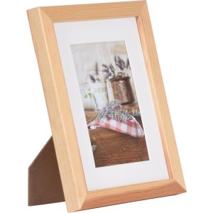 naturelkleurige houten lijst jardin 15x20 cm