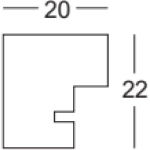 Walther houten lijst Saragossa zwart  70x100 cm Helder glas