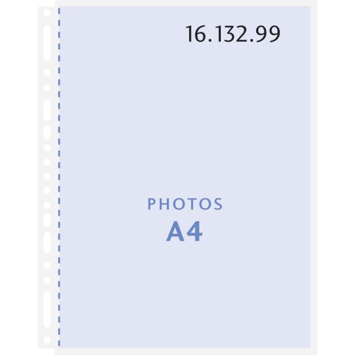 Henzo 10 fotohoesjes a4 transparante inlegvellen
