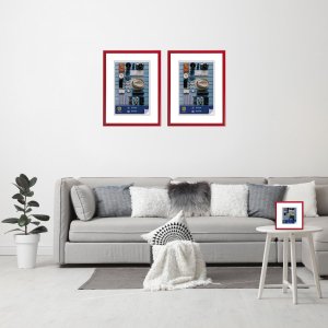 Kunststof lijst Napoli 30x45 cm rood