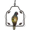 Clayre en Eef 5ll-6059 Plafondlamp Tiffany Papegaai Veelkleurig