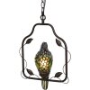 Clayre en Eef 5ll-6059 Plafondlamp Tiffany Papegaai Veelkleurig