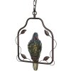 Clayre en Eef 5ll-6059 Plafondlamp Tiffany Papegaai Veelkleurig
