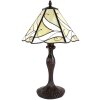 Clayre en Eef 5ll-6189 Tiffany Tafellamp Beige, Bruin ø 31x43 cm E27-max 1x40W