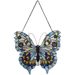 Clayre en Eef 5ll-6236 Tiffany Raamdecoratie Vlinder...