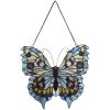 Clayre en Eef 5ll-6236 Tiffany Raamdecoratie Vlinder Blauw 40x60 cm