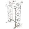 Clayre en Eef 5y1012 Handdoekbeugel Wit, Grijs 48x36x89 cm