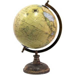 Clayre en Eef 64921 Globe Deco Geel, Oranje, Groen 22x22x37 cm