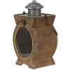 Clayre en Eef 64954 Lantaarn Bruin 29x5x34 cm