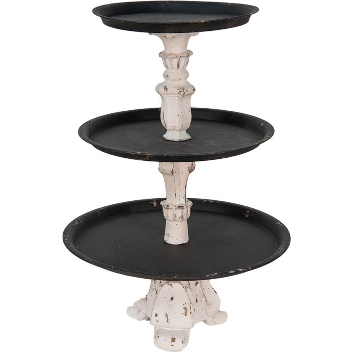 Clayre en Eef 65101 Etagere 3 traps Bruin ø 43x62 cm