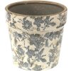Clayre en Eef 6ce1448m Binnen Bloempot Grijs, Beige ø 16x15 cm