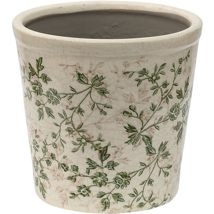 Clayre en Eef 6ce1457l Binnen Bloempot Groen, Bruin, Beige ø 16x16 cm