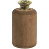 Clayre en Eef 6h2114 Deco Vaas Bruin ø 9x17 cm