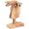 Clayre en Eef 6h2152 Deco Konijn Bruin, Roze 15x6x22 cm