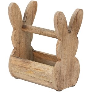 Clayre en Eef 6h2157l Houten doos Konijn Bruin 16x12x25 cm