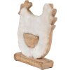 Clayre en Eef 6h2162l Deco Haan Wit, Bruin 18x5x21 cm