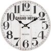 Clayre en Eef 6kl0758 Wandklok Wit ø 34x4 cm - 1xAA