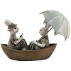 Clayre en Eef 6pr3534 Deco Konijn Groen, Bruin, Beige 14x10x12 cm
