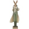Clayre en Eef 6pr3591 Deco Konijn Groen, Bruin, Beige 11x8x33 cm