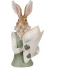 Clayre en Eef 6pr3594 Deco Konijn Groen, Bruin, Beige 16x13x30 cm