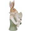 Clayre en Eef 6pr3594 Deco Konijn Groen, Bruin, Beige 16x13x30 cm