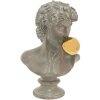 Clayre en Eef 6pr4772 Deco Buste Man Grijs 21x16x34 cm