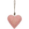 Clayre en Eef 6y4813l Hanger Sieraden Hart Roze 14x4x14 cm