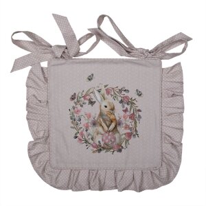 Clayre en Eef hbu25 Kussenhoes Zitkussen Roze, Beige 40x40 cm