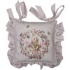 Clayre en Eef hbu25 Kussenhoes Zitkussen Roze, Beige 40x40 cm
